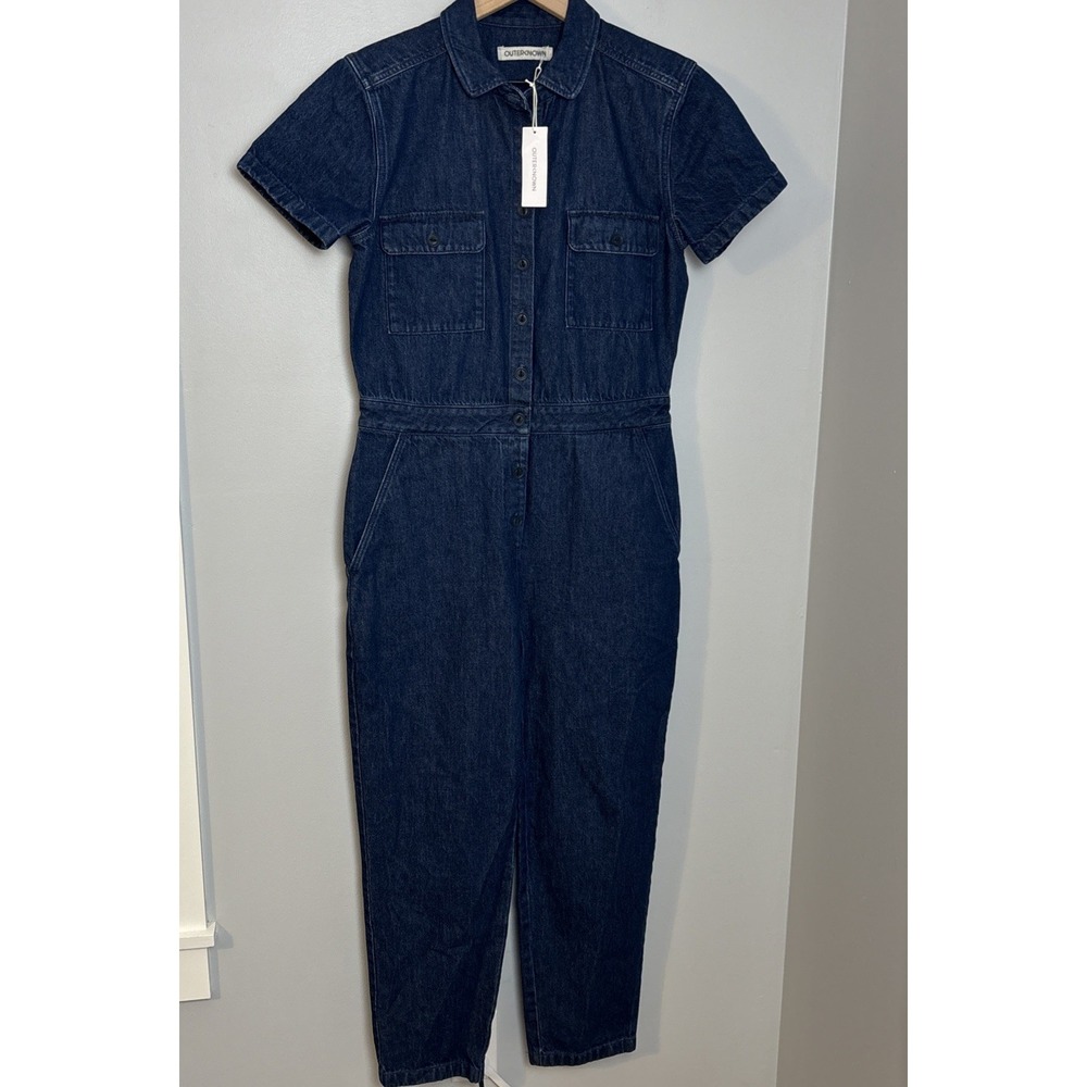 Outerknown Women's Small S.E.A. Sea Suit Jumpsuit Coveralls Denim $188 NEW - Picture 2 of 11